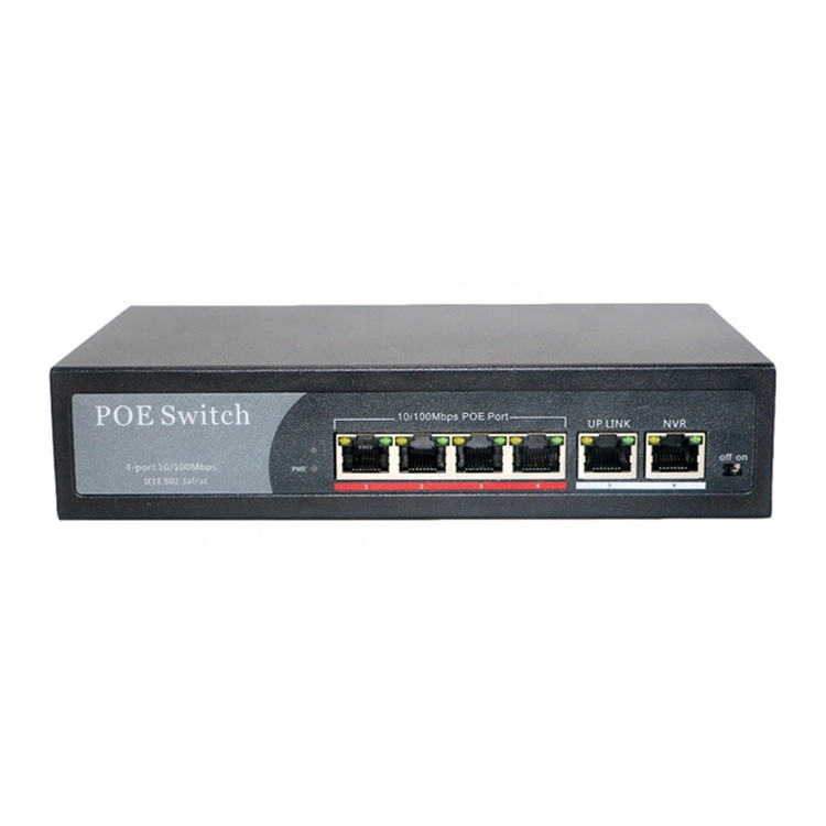 4ep+2e Serisi Poe Anahtarı OEM ODM 100m 4 10 / 100Mbps Poe Bağlantı Noktaları 0