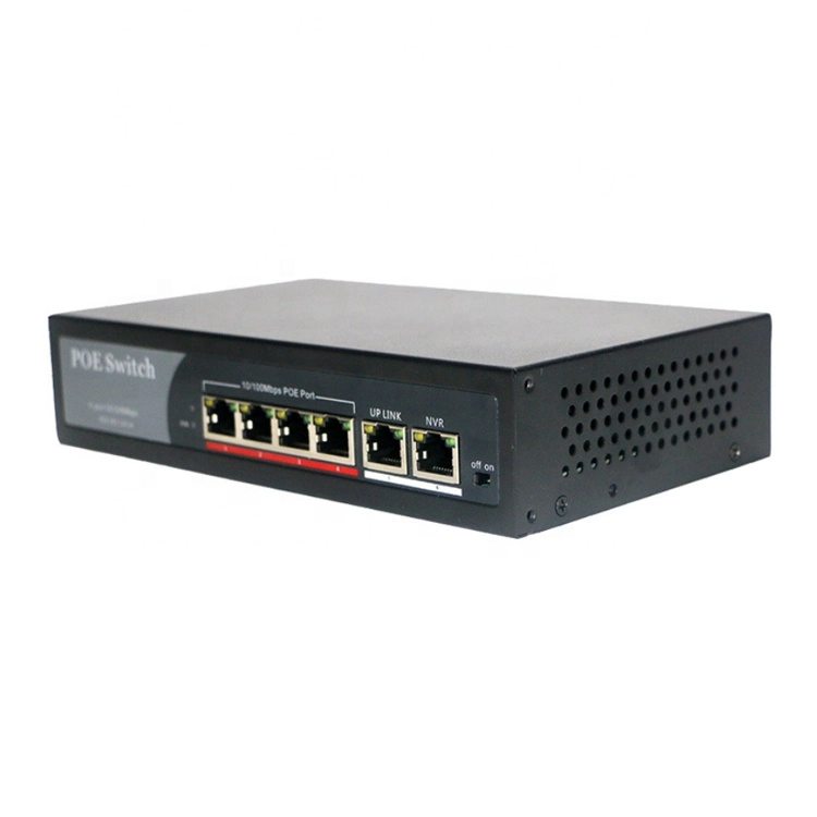4ep+2e Serisi Poe Anahtarı OEM ODM 100m 4 10 / 100Mbps Poe Bağlantı Noktaları 1