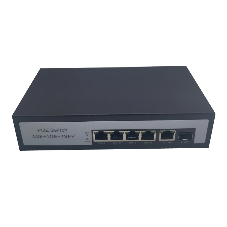 Full Gigabit 1-Optical 5-Electric Poe Optical Fiber Switch