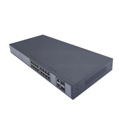 VLAN DIP Fiber Managed Switch 16 Ports 100Mbps POE 2 100Mbps Uplink Ports