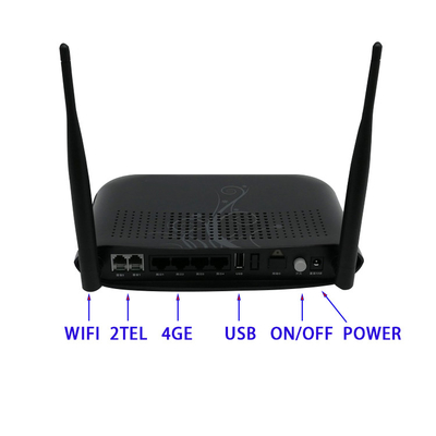 Fiber Home AN5506-04F Modem GPON ONU ONT FTTH SC/UPC/APC 4FE+WIFI+2PORT Interface 100Mbps network Fiber User English Ver