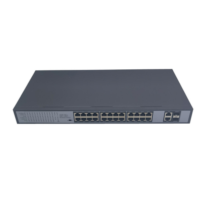 PG-F2R26 24 ports 1000m PoE  switch with 2 1000m 2SFP uplink