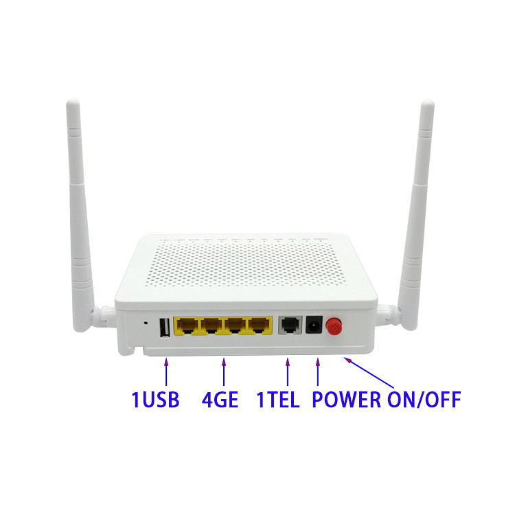 Dual Band ONU F673AV9 4GE 2USB 1TEL 2.4G 5G WIFI FTTH Optical Fiber Modem with English Firmware